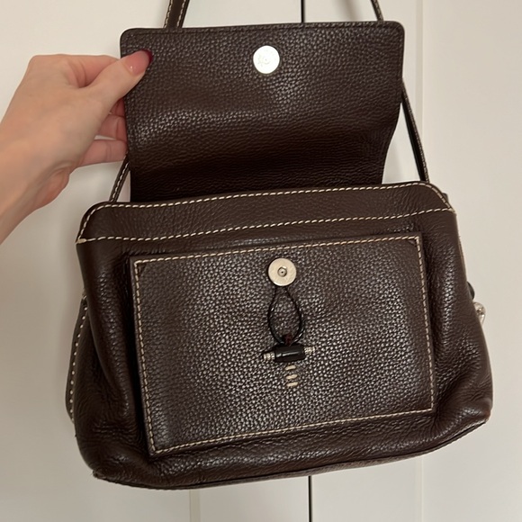 Vintage Brighton pebble leather bold stitch snap front purse - Picture 5 of 17